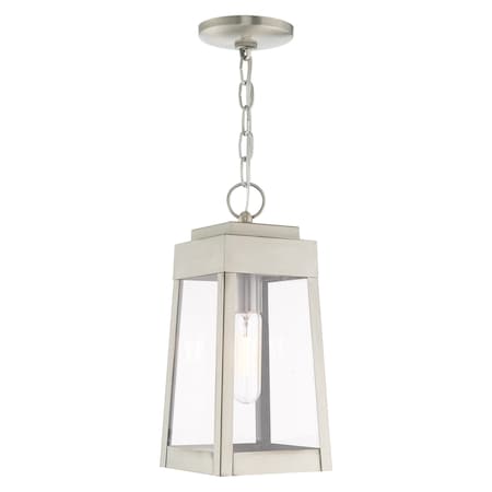 Oslo 1 Light Brushed Nickel Outdoor Pend MPN:20854-91