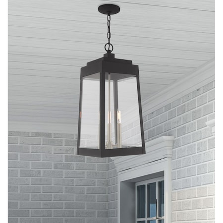 Oslo 3 Light Black Outdoor Pendant Lante MPN:20860-04