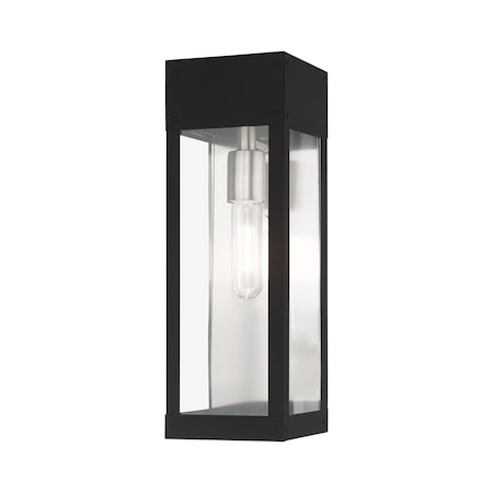 Barrett 1 Light Black Outdoor Wall Lante MPN:20873-04