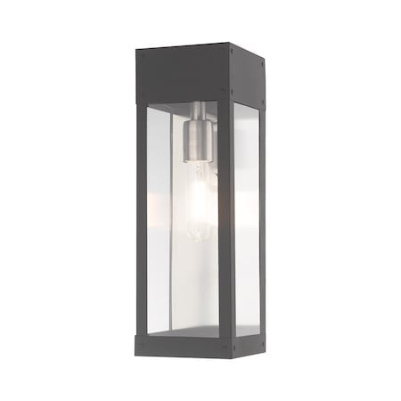 Barrett 1 Light Scandinavian Gray Outdoor Wall Lantern MPN:20873-76