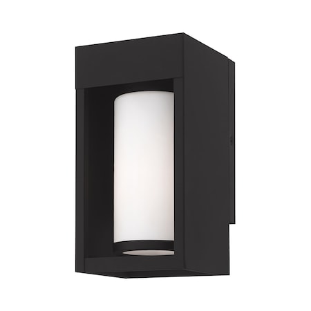 Bleecker 1 Light Black Outdoor Wall Lantern MPN:20981-04