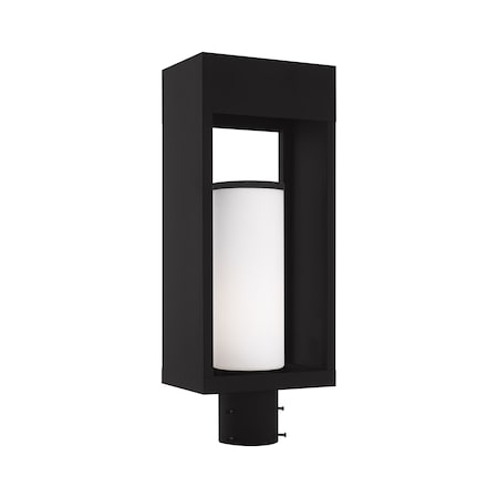 Bleecker 1 Light Black Outdoor Post Top Lantern MPN:20985-04