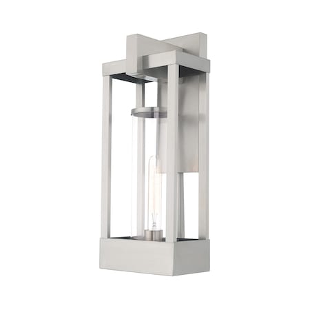 Delancey 1 Light Brushed Nickel Outdoor Wall Lantern MPN:20993-91