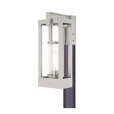 Delancey 1 Light Brushed Nickel Outdoor Post Top Lantern MPN:20994-91