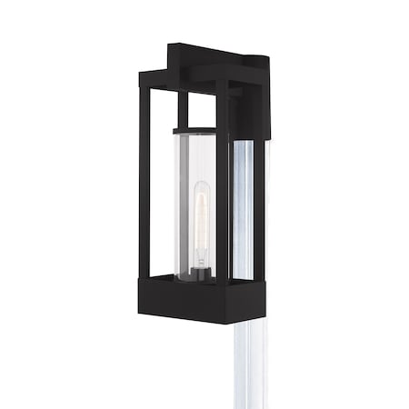Delancey 1 Light Black Outdoor Post Top Lantern MPN:20996-04