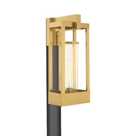 Delancey 1 Light Satin Brass Outdoor Pos MPN:20996-12