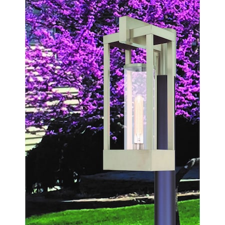 Delancey 1 Light Brushed Nickel Outdoor Post Top Lantern MPN:20996-91