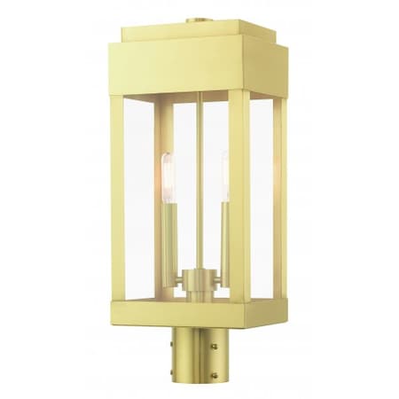 Satin BrassOutdoor Post Top Lantern, 2 Li MPN:21236-12