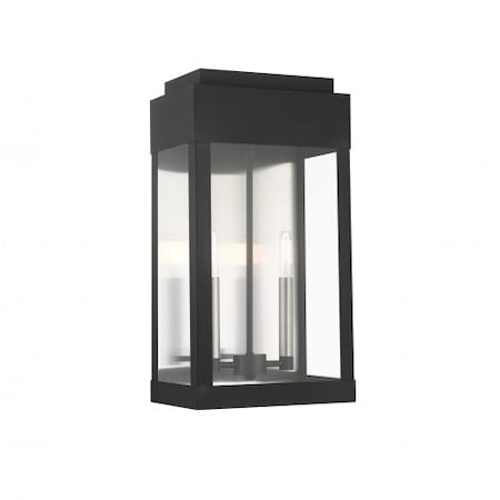 Black Outdoor Wall Lantern, 2 Light MPN:21238-04