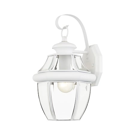 Monterey 1 Light White Outdoor Wall Lant MPN:2151-03