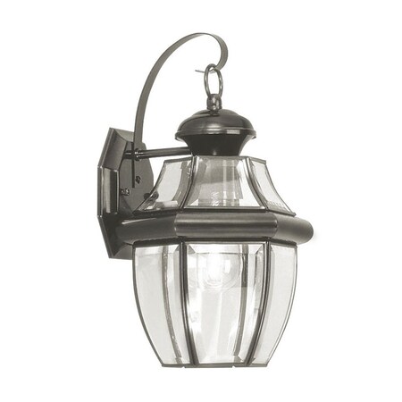 Monterey 1 Light Black Outdoor Wall Lantern MPN:2151-04