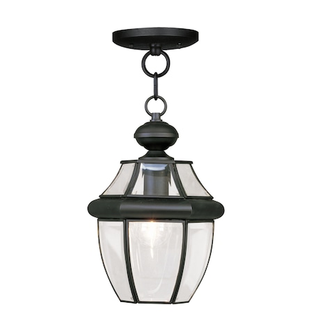 Monterey 1 Light Black Outdoor Pendant Lantern MPN:2152-04