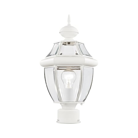 Monterey 1 Light White Outdoor Post Top Lantern MPN:2153-03