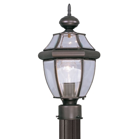 Monterey 1 Light Bronze Outdoor Post Top Lantern MPN:2153-07