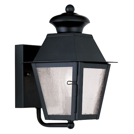 Mansfield 1 Light Black Outdoor Wall Lan MPN:2160-04