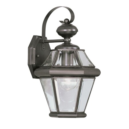 Georgetown 1 Light Bronze Outdoor Wall Lantern MPN:2161-07
