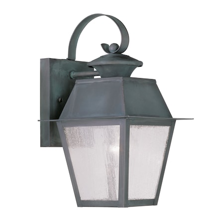 Mansfield 1 Light Charcoal Outdoor Wall Lantern MPN:2162-61