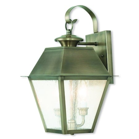 Mansfield 3 Light Vintage Pewter Outdoor Wall Lantern MPN:2165-29