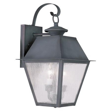 Mansfield 2 Light Charcoal Outdoor Wall MPN:2165-61