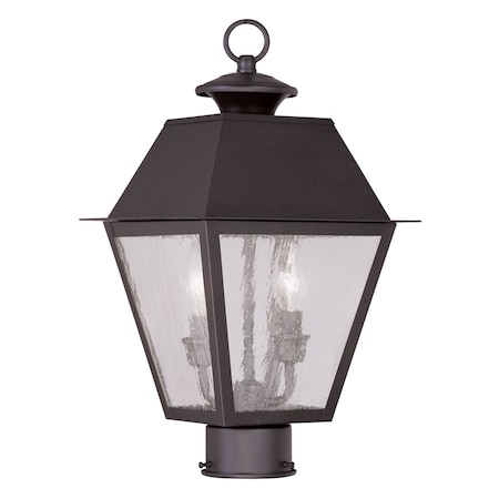 Mansfield 2 Light Bronze Outdoor Post Top Lantern MPN:2166-07