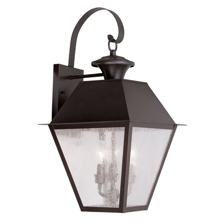 Mansfield 3 Light Bronze Outdoor Wall Lantern MPN:2168-07