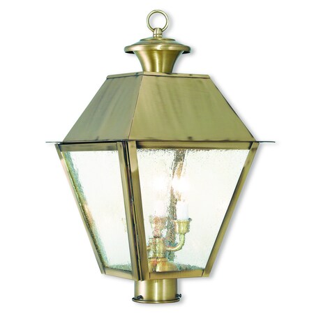 Mansfield 3 Light Antique Brass Outdoor MPN:2169-01