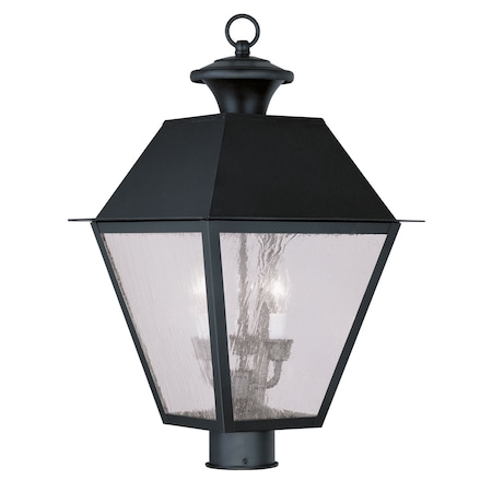 Mansfield 3 Light Black Outdoor Post Top MPN:2169-04
