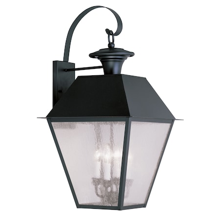 Mansfield 4 Light Black Outdoor Wall Lan MPN:2172-04