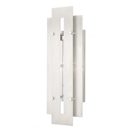 Brushed Nickel Accents Outdoor Wall Lant MPN:21773-91