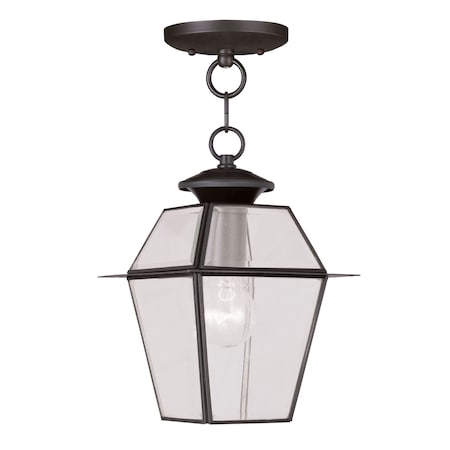 Westover 1 Light Bronze Outdoor Pendant Lantern MPN:2183-07