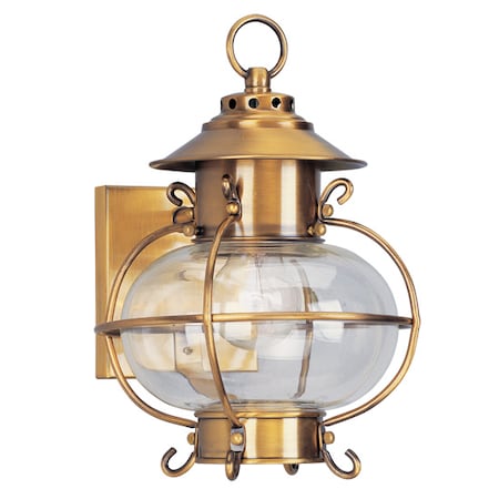 Harbor 1 Light Flemish Brass Outdoor Wal MPN:2221-22