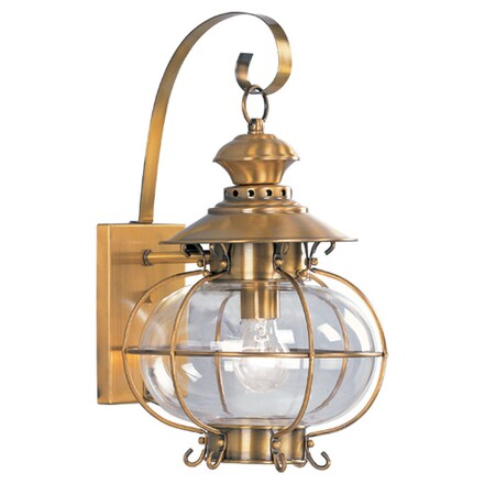 Harbor 1 Light Flemish Brass Outdoor Wal MPN:2222-22
