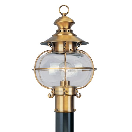 Harbor 1 Light Flemish Brass Outdoor Pos MPN:2224-22