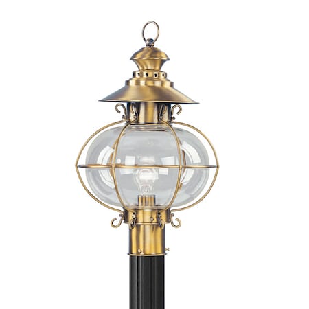 Harbor 1 Light Flemish Brass Outdoor Post Top Lantern MPN:2226-22