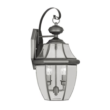 Monterey 2 Light Black Outdoor Wall Lant MPN:2251-04