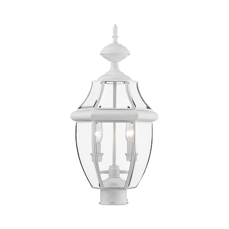 Monterey 2 Light White Outdoor Post Top MPN:2254-03