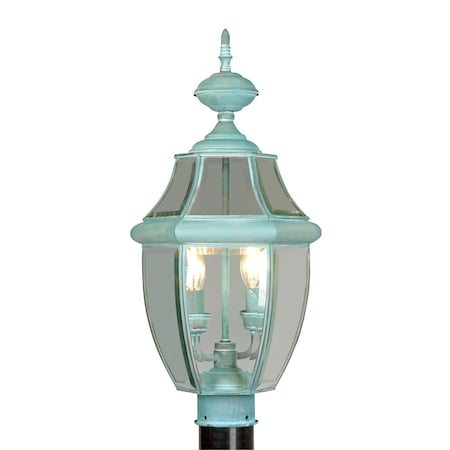 Monterey 2 Light Verdigris Outdoor Post Top Lantern MPN:2254-06