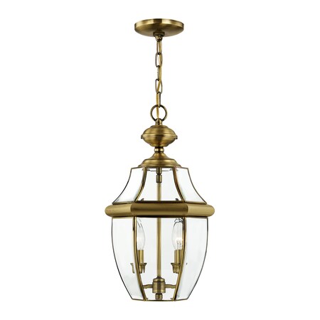 Monterey 2 Light Antique Brass Outdoor P MPN:2255-01
