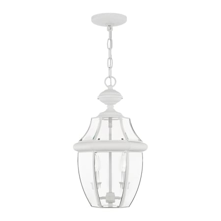 Monterey 2 Light White Outdoor Pendant L MPN:2255-03