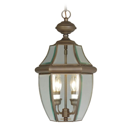 Monterey 2 Light Bronze Outdoor Pendant Lantern MPN:2255-07