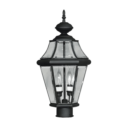 Georgetown 2 Light Black Outdoor Post To MPN:2264-04