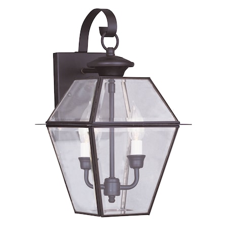 Westover 2 Light Bronze Outdoor Wall Lantern MPN:2281-07
