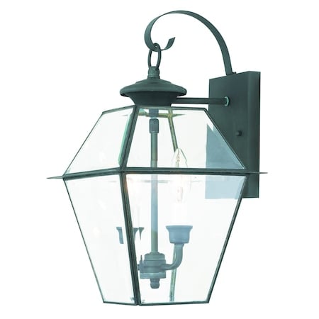 Westover 2 Light Charcoal Outdoor Wall Lantern MPN:2281-61