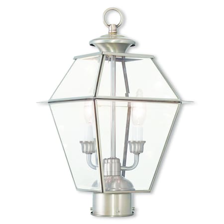 Westover 2 Light Brushed Nickel Outdoor MPN:2284-91