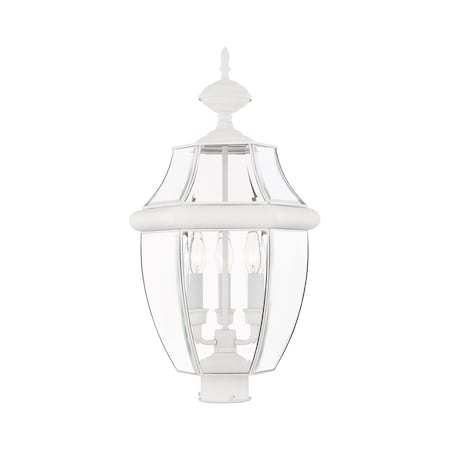 Monterey 3 Light White Outdoor Post Top MPN:2354-03