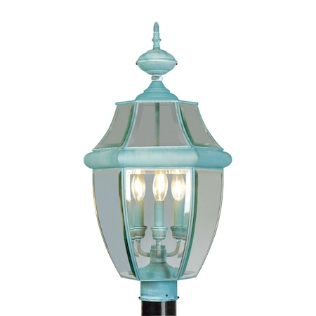 Monterey 3 Light Verdigris Outdoor Post MPN:2354-06
