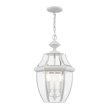 Monterey 3 Light White Outdoor Pendant L MPN:2355-03