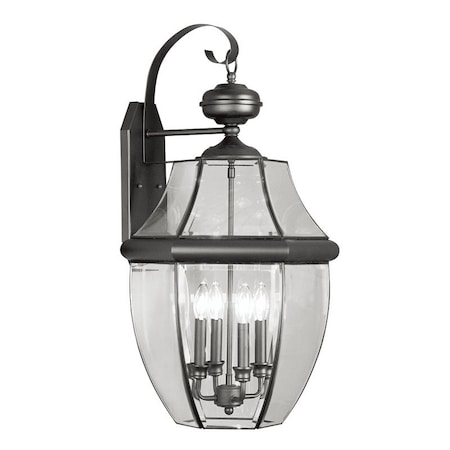 Monterey 4 Light Black Outdoor Wall Lant MPN:2356-04