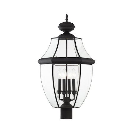 Monterey 4 Light Black Outdoor Post Top MPN:2358-04