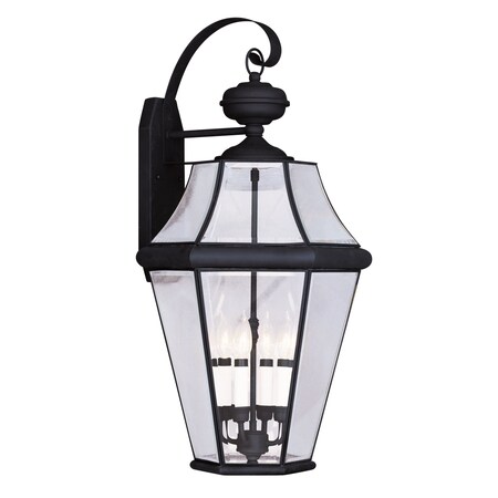 Georgetown 4 Light Black Outdoor Wall La MPN:2366-04